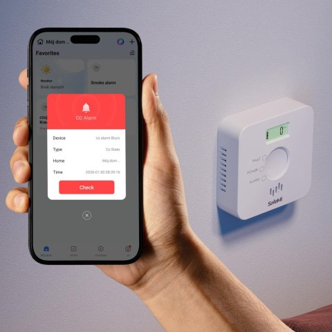 SAFEMI Czujnik tlenku węgla - WiFi - Gwarancja 3 lata SHC-10W SAFEMI