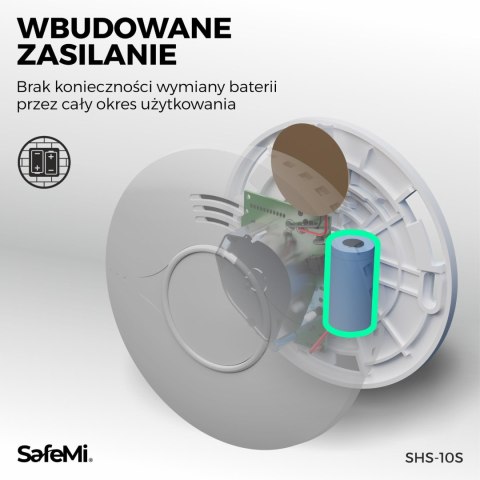 SAFEMI Czujnik dymu - WiFi - Gwarancja 3 lata SHS-10W SAFEMI