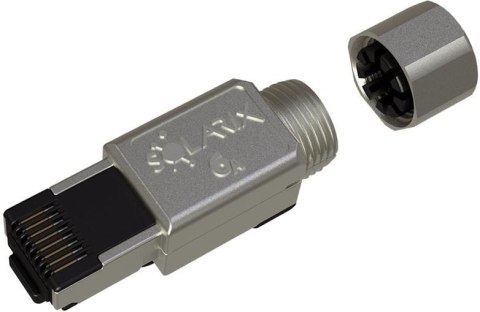 WTYK MODULARNY KONEKTOR PRZEMYSŁOWY SAMOZACISKOWY SOLARIX RJ45 CAT.6A STP NEW 1szt SOLARIX