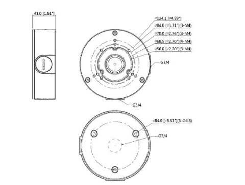 ADAPTER DAHUA PFA130-E-BLACK Opakowanie zbiorcze 20 szt DAHUA