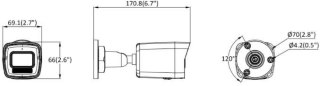 Kamera IP Hikvision DS-2CD1061G2-LIU 2.8mm PL HIKVISION