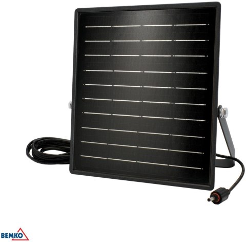 NAŚWIETLACZ SOLARNY LED BEMKO SOLPAR 10W 1500LM 3000/4000K IP65 CZARNY CZ. PIR BEMKO