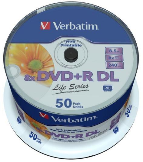 Płyty DVD+R DL Verbatim Inkjet Printable (50szt) VERBATIM