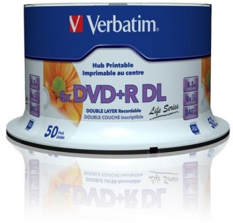 Płyty DVD+R DL Verbatim Inkjet Printable (50szt) VERBATIM