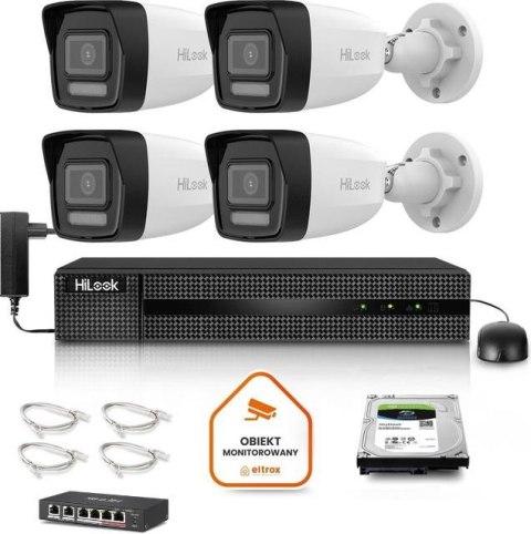 Zestaw monitoringu Hilook 4x IPC-B140HA-LU z dyskiem 2TB HILOOK