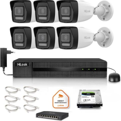 Zestaw monitoringu Hilook 6x IPC-B140HA-LU z dyskiem 2TB HILOOK