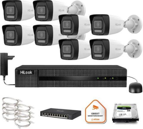 Zestaw monitoringu Hilook 8x IPC-B140HA-LU z dyskiem 2TB HILOOK