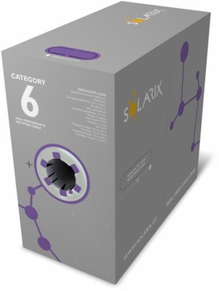 KABEL SKRĘTKA SOLARIX CAT.6 U/UTP LSOH Dca 305m SOLARIX
