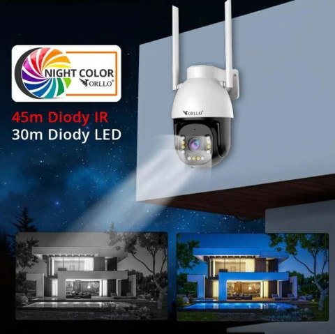 Kamera IP Orllo Z9 ULTRA z panelem solarnym SM6030 PRO ORLLO
