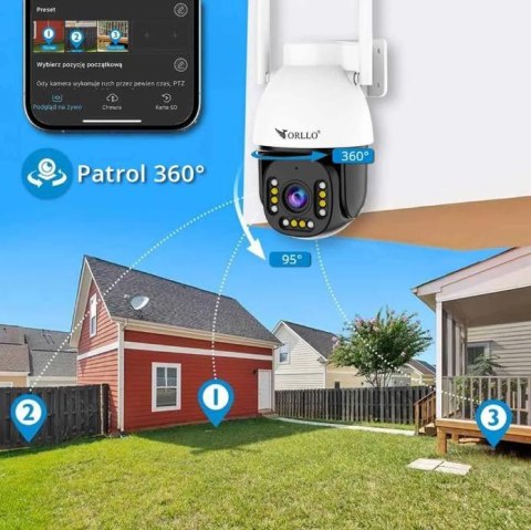 Kamera IP Orllo Z9 ULTRA z panelem solarnym SM6030 PRO ORLLO