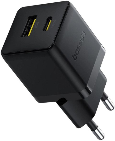 ŁADOWARKA SIECIOWA Baseus Palm P1011160A113-00 30W 1x USB-C 1x USB-A PD 3.0 QC 3.0 CZARNA BASEUS