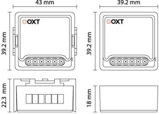 Moduł OXT mini ściemniacz 1 obwód ZigBee TUYA T265 OXT