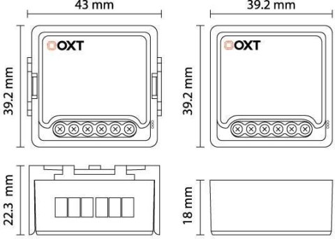 Moduł OXT mini ściemniacz 1 obwód ZigBee TUYA T265 OXT