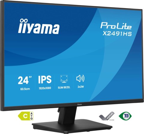 Monitor LED IIYAMA X2491HS-B1 HDMI DisplayPort IPS 120Hz 1ms głośniki IIYAMA
