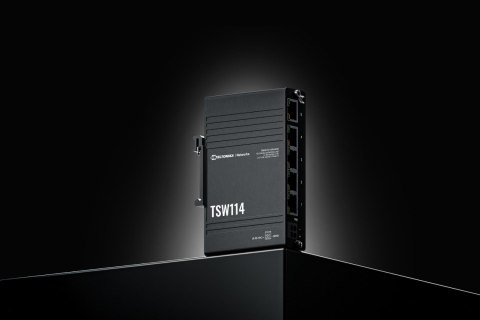 Teltonika TSW114 switch przemysłowy 5xGE (TSW114000000) DIN TELTONIKA