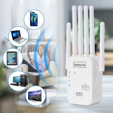 Wzmacniacz Sygnału Zasięgu Sieci Wifi 5G Repeater Zewnętrzny Extender Zenwire WDR611U 300 Mb/s ZENWIRE