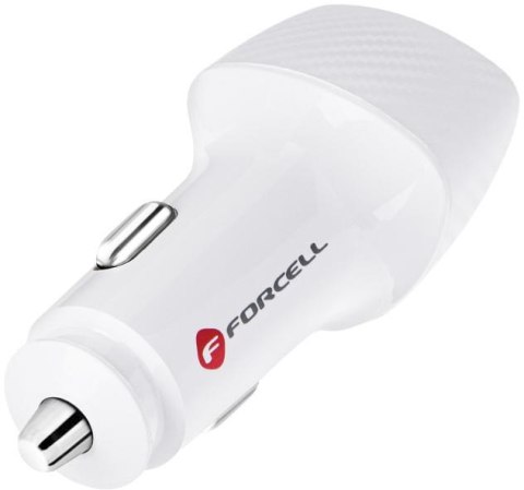 ŁADOWARKA SAMOCHODOWA Forcell Carbon CC50-1A1C 38 W 1x USB-C 1x USB-A PD 3.0 QC 3.0 BIAŁA FORCELL