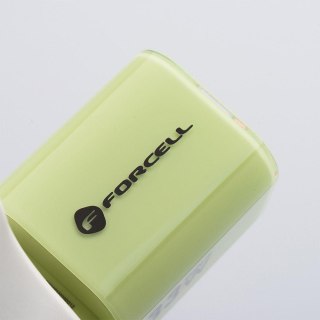 ŁADOWARKA SIECIOWA Forcell F-Energy GaN III VT-41 33 W 1x USB-C 1x USB-A PD 3.0 QC 4.0 ZIELONA FORCELL