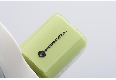 ŁADOWARKA SIECIOWA Forcell F-Energy GaN III VT-41 33 W 1x USB-C 1x USB-A PD 3.0 QC 4.0 ZIELONA FORCELL