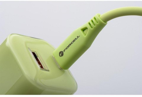 ŁADOWARKA SIECIOWA Forcell F-Energy GaN III VT-41 33 W 1x USB-C 1x USB-A PD 3.0 QC 4.0 ZIELONA FORCELL