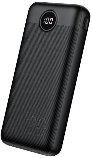 Powerbank Veger 20000 mAh 20 W PD QC 3.0 2x USB-A USB-C czarny VEGER