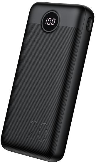 Powerbank Veger 20000 mAh 20 W PD QC 3.0 2x USB-A USB-C czarny VEGER