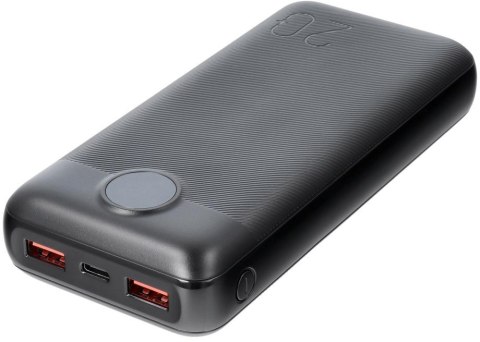 Powerbank Veger 20000 mAh 20 W PD QC 3.0 2x USB-A USB-C czarny VEGER