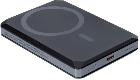Powerbank Veger GeoWallet Tracker X5 5000 mAh 20 W PD QC 3.0 MFi MagSafe USB-C czarny VEGER