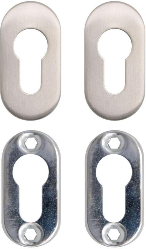 Szyld do zamka PSG 63.453 owalny, 62 x 32mm, nierdzewny PSG