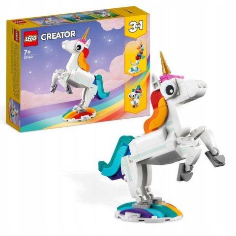 Klocki LEGO Creator 3w1 31140 - Magiczny jednorożec LEGO