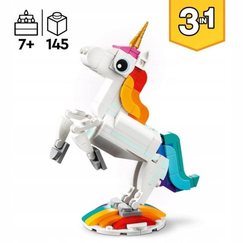 Klocki LEGO Creator 3w1 31140 - Magiczny jednorożec LEGO