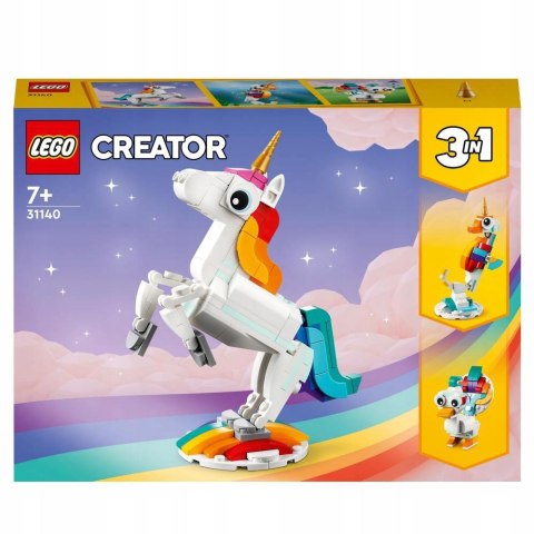 Klocki LEGO Creator 3w1 31140 - Magiczny jednorożec LEGO