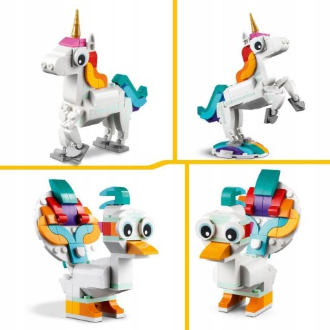 Klocki LEGO Creator 3w1 31140 - Magiczny jednorożec LEGO