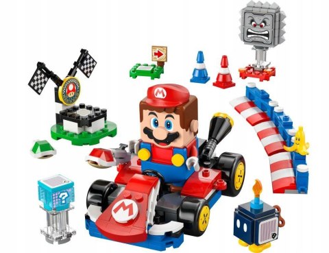 Klocki LEGO Super Mario 72043 - Mario Kart: Interaktywna figurka LEGO Mario i Standard Kart LEGO