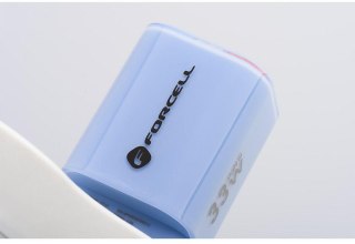 ŁADOWARKA SIECIOWA Forcell F-Energy GaN III VT-41 33 W 1x USB-C 1x USB-A PD 3.0 QC 4.0 NIEBIESKA FORCELL