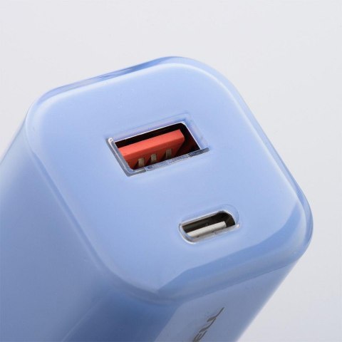 ŁADOWARKA SIECIOWA Forcell F-Energy GaN III VT-41 33 W 1x USB-C 1x USB-A PD 3.0 QC 4.0 NIEBIESKA FORCELL