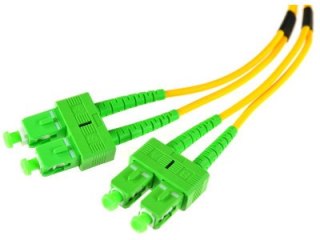 PATCHCORD ŚWIATŁOWODOWY SM DUPLEX 9/125, SC/APC-SC/APC 1m OPTIX