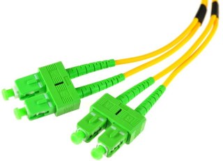 PATCHCORD ŚWIATŁOWODOWY SM DUPLEX 9/125, SC/APC-SC/APC 1m OPTIX