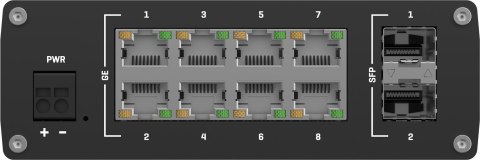 Teltonika TSW210 switch przemysłowy 8xGE 2xSFP PoE+ (TSW210000040) DIN TELTONIKA