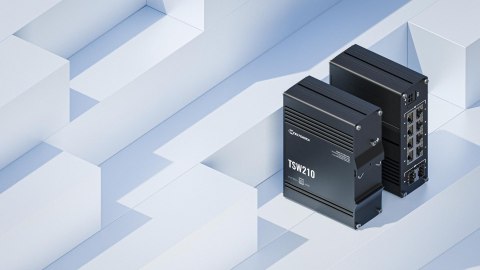 Teltonika TSW210 switch przemysłowy 8xGE 2xSFP PoE+ (TSW210000040) DIN TELTONIKA