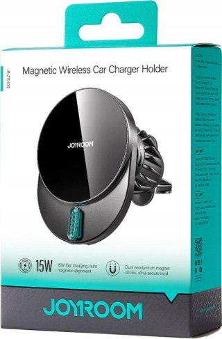 Uchwyt samochodowy magnetyczny z ładowarką indukyjną Joyroom JR-ZS409 15 W na kratkę wentylacyjną JOYROOM