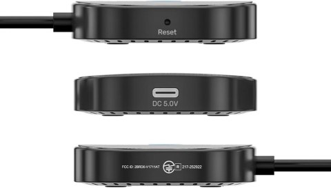 Unitek Bezprzewodowy transmiter HDMI 1080p, 1 nadajnik + 2 odbiorniki, czarny UNITEK