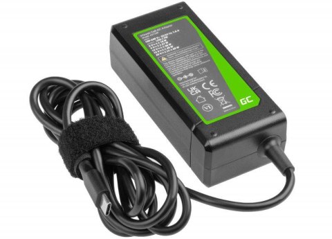 ZASILACZ ŁADOWARKA DO LAPTOPA UNIWERSALNA APPLE Green Cell PRO AD134P 20V 3,25A 65W USB-C GREEN CELL