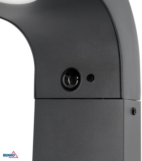 HYBRYDOWY SŁUPEK OGRODOWY LED BEMKO SOLVEO 7W 600LM 3000K/4000K/6500K 80CM IP65 DARK GREY CZ.PIR BEMKO