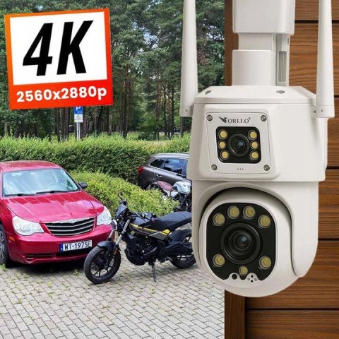 Kamera IP Orllo TZ8 Dual 4MP+4MP 4G SIM LTE Wi-Fi ORLLO