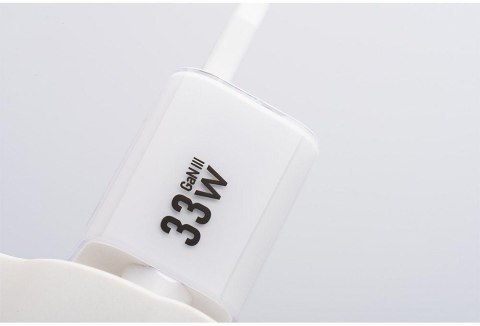 ŁADOWARKA SIECIOWA Forcell F-Energy GaN III VT-41 33 W 1x USB-C 1x USB-A PD 3.0 QC 4.0 BIAŁA FORCELL