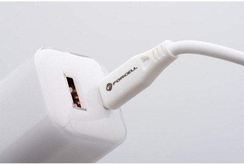 ŁADOWARKA SIECIOWA Forcell F-Energy GaN III VT-41 33 W 1x USB-C 1x USB-A PD 3.0 QC 4.0 BIAŁA FORCELL