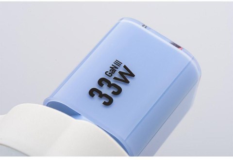 ŁADOWARKA SIECIOWA Forcell F-Energy GaN III VT-41 33 W 1x USB-C 1x USB-A PD 3.0 QC 4.0 NIEBIESKA FORCELL