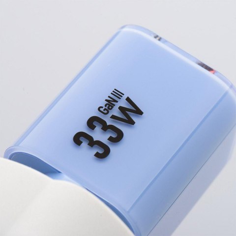 ŁADOWARKA SIECIOWA Forcell F-Energy GaN III VT-41 33 W 1x USB-C 1x USB-A PD 3.0 QC 4.0 NIEBIESKA FORCELL
