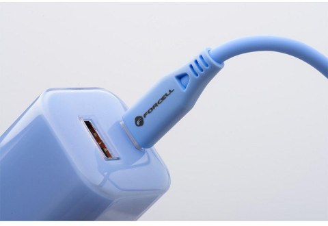 ŁADOWARKA SIECIOWA Forcell F-Energy GaN III VT-41 33 W 1x USB-C 1x USB-A PD 3.0 QC 4.0 NIEBIESKA FORCELL